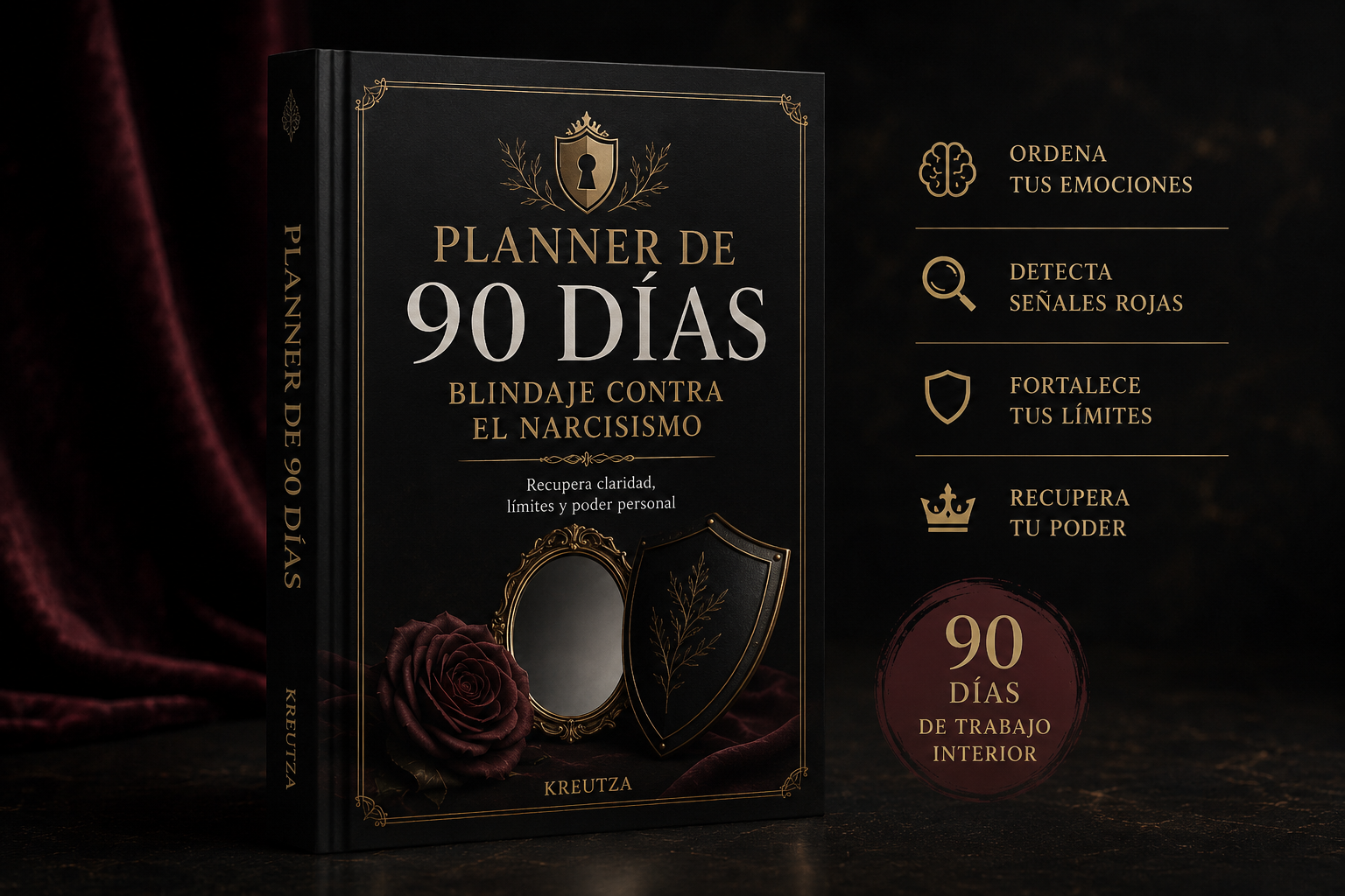 Mockup del bono Diario de Hielo incluido con Caperucita Narcisista