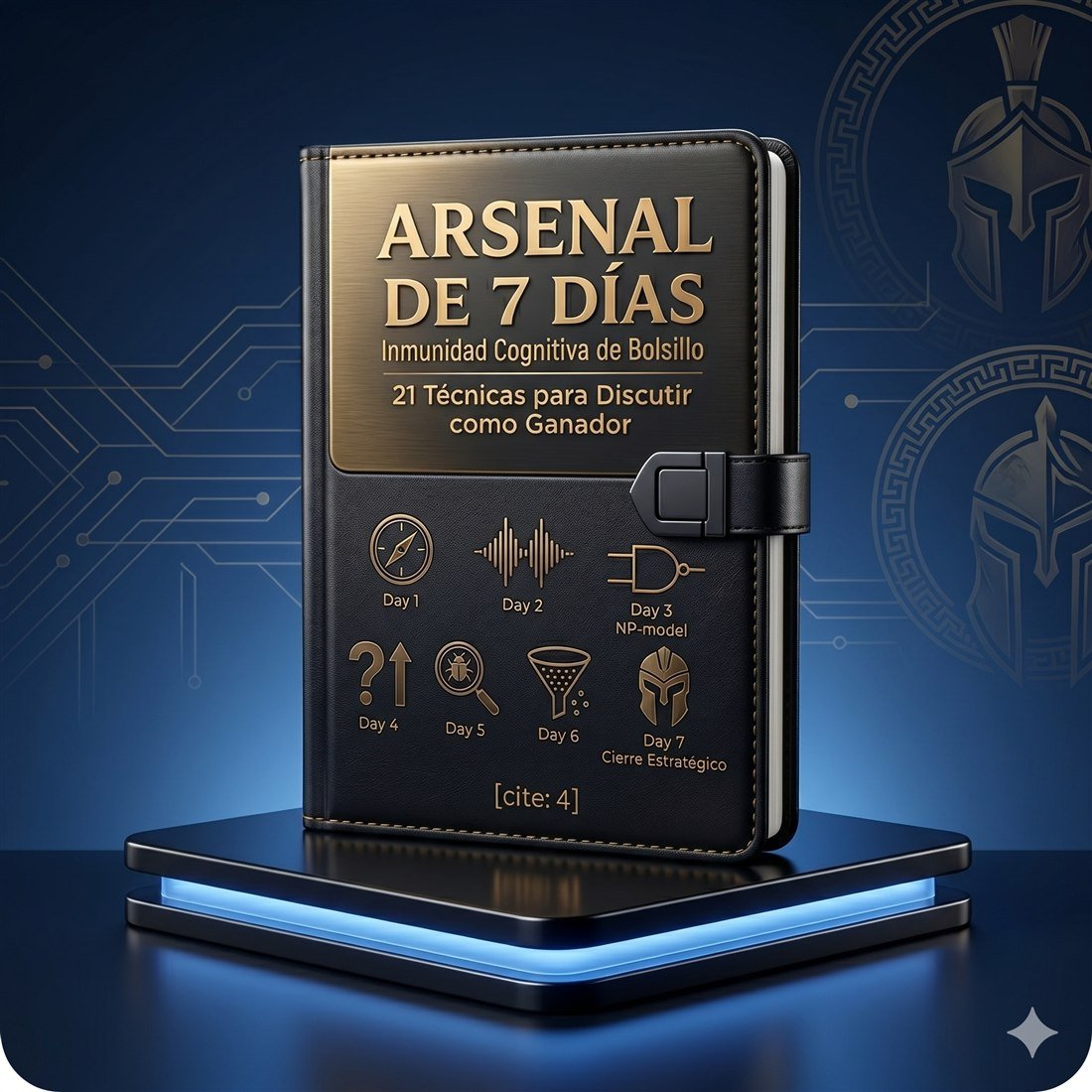 Mockup Arsenal de 7 Dias Inmunidad Cognitiva de Bolsillo de Kreutza